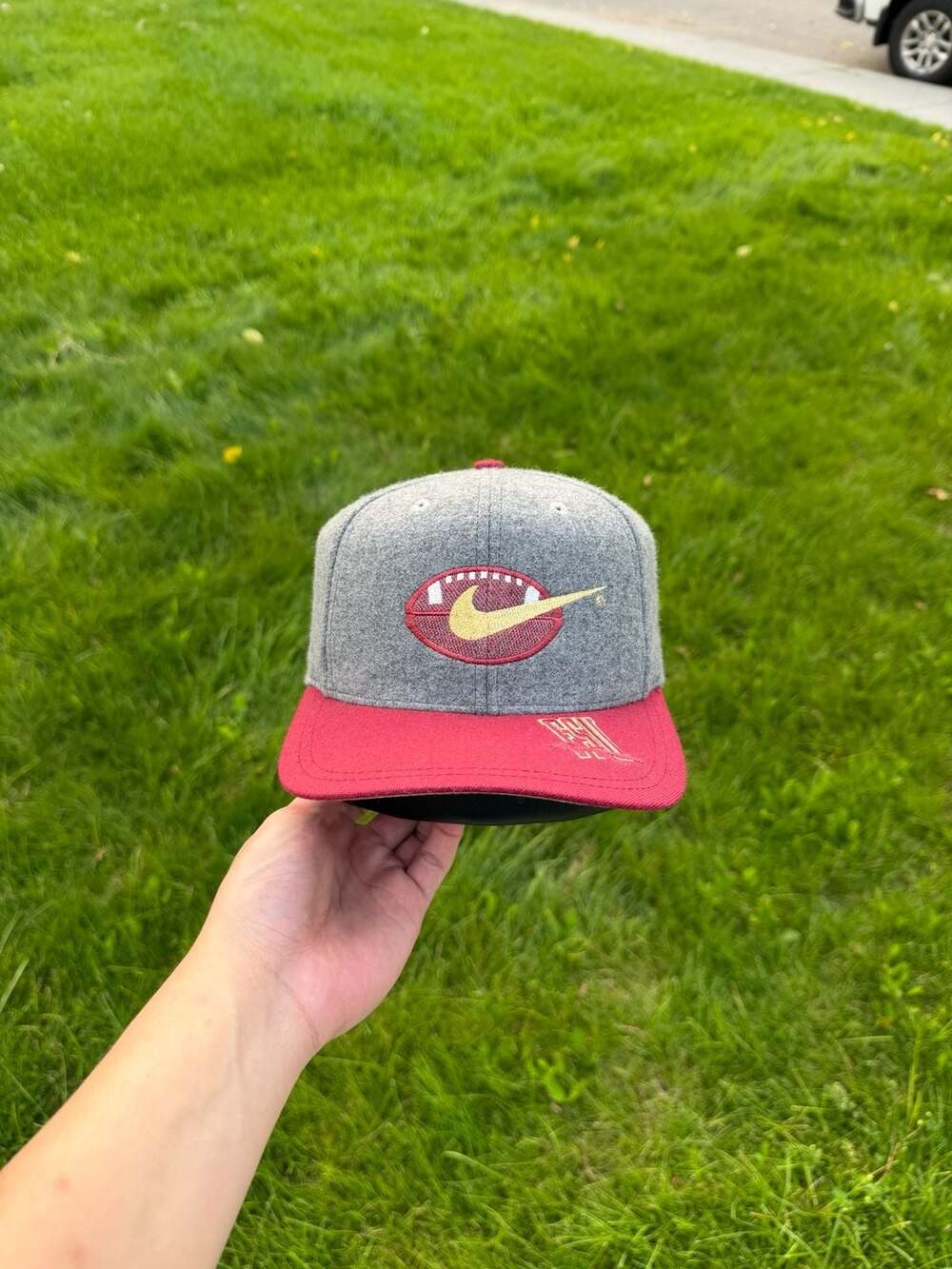 Vintage 90s Nike FSU Florida State Seminoles Wool Blend Snapback Hat